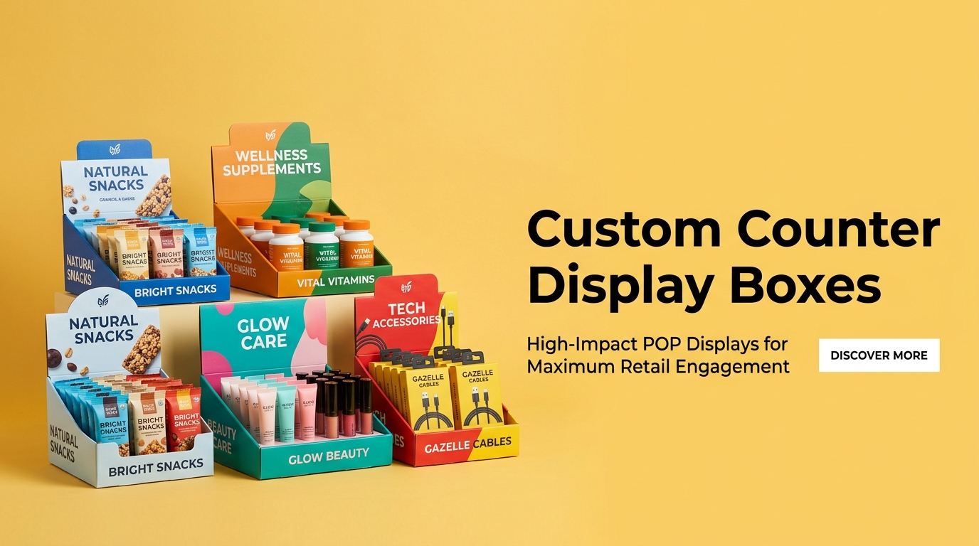 Custom Counter Display Boxes: Turn Retail Counter Space into Your Best Sales Channel